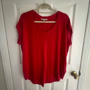 Athleta Cloudlight Top, tomato red, sz L